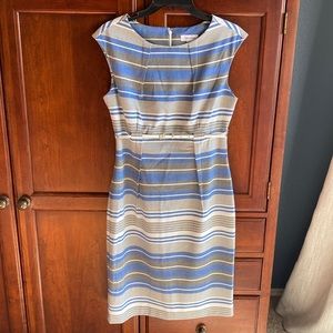 Calvin Klein Striped Sleeveless Sheath Dress size 6